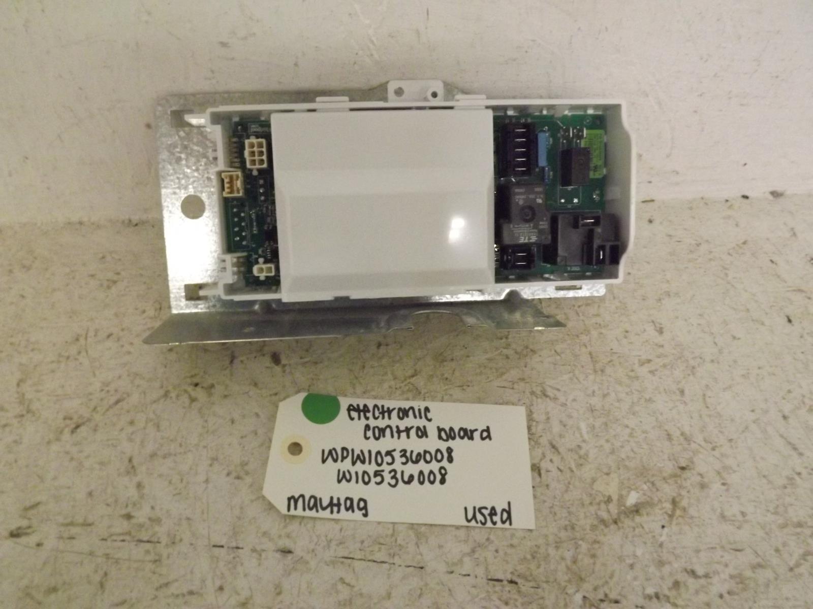 Maytag Dryer WPW10536008 W10536008 Electronic Control Board Used Maytag Dryer WPW10536008 W10536008 Electronic Control Board Used